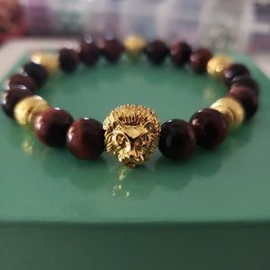 bracelet made of tiger eye stone